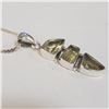 Image 2 : SILVER LEMON QUARTZ NECKLACE (~LENGTH 18INCHES)