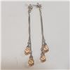 Image 1 : SILVER GEMSTONE EARRINGS(~WEIGHT 5.09G)