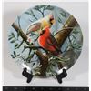 Image 1 : "THE CARDINAL" LIKE NEW, 8-1/2" DIAMETER PLATE