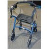 Image 1 : BLUE EVOLUTION WALKER WITH BUILT IN SEAT,