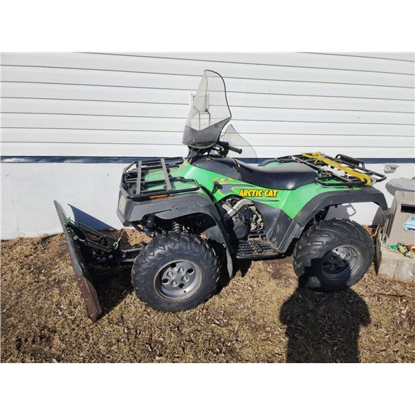 2003 Yamaha Arctic Cat 500 Quad With Snow Blade