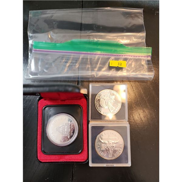 50% Canadian Silver Dollers 1976 1982 1983