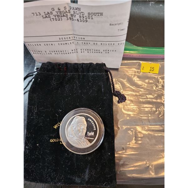 Pawn Stars Gold & Silver Pawn Shop Fine Silver 1 Troy Ounce Chum Lee Awesome