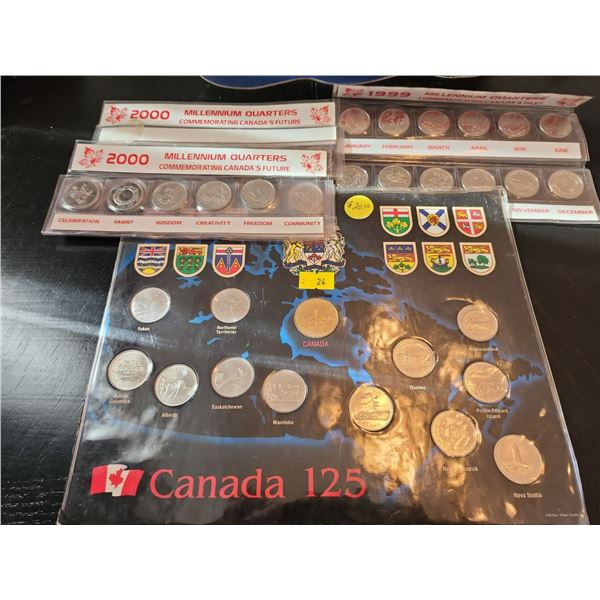 Canada 125 Quarter Collection Plus 2000 1999 Quarters