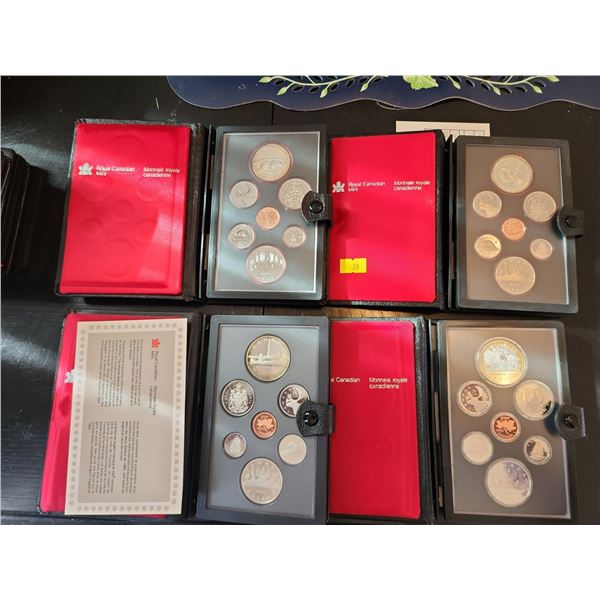 Royal Canadian Mint Double Dollar Proof Sets 1980 1981 1983 1984