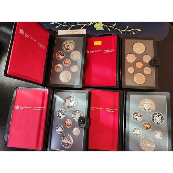 Royal Canadian Mint Double Dollar Proof Sets 1981 1982 1983 1985