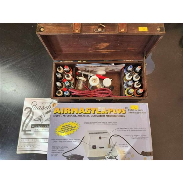 Air Master Plus Air Brushing Kit & Supplies Compressor