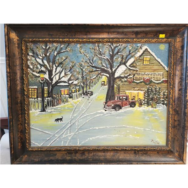 Canadian Artist D.T. Original Oil On Canvas 29 x 24H