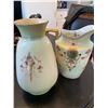 Image 1 : Crown Devon English Porcelain 'Erin' Vase and Chocolate Carafe