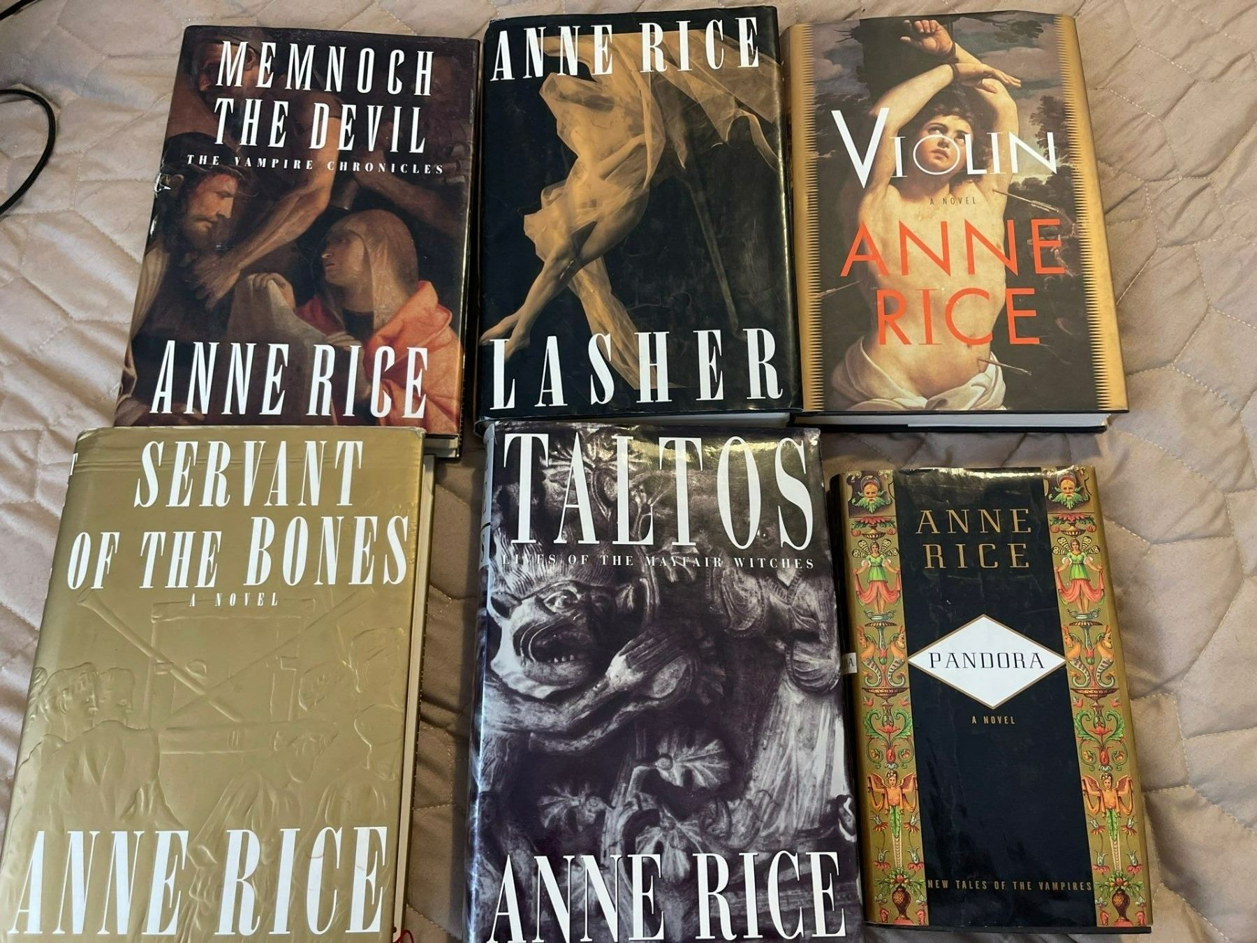 Ann Rice Book Collection with Pandora Book with Ann Rice Autograph ...