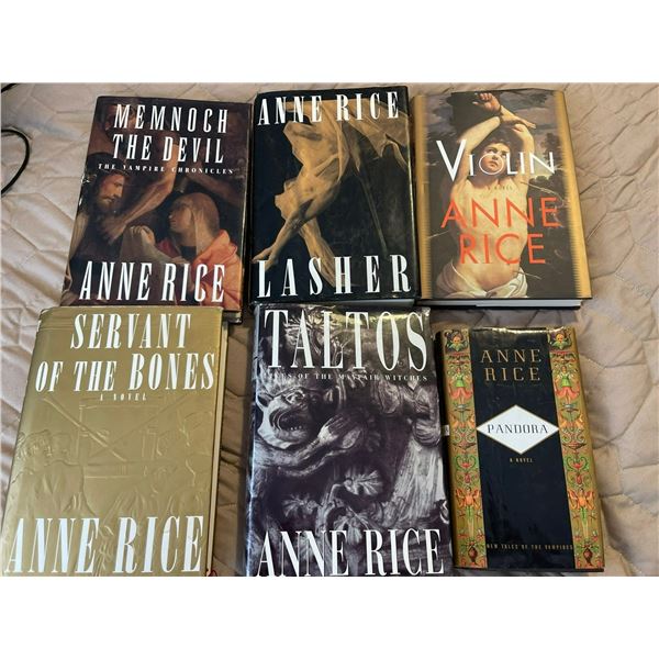 Ann Rice Book Collection with Pandora Book with Ann Rice Autograph ...