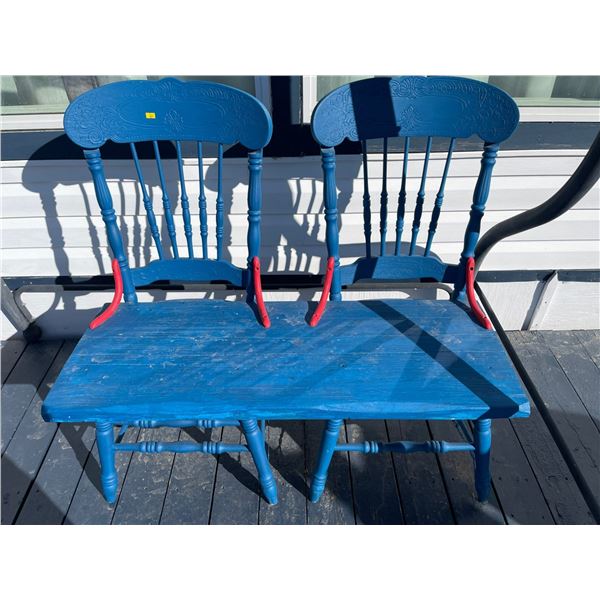 Folk Art Garden Bench