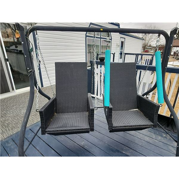 Double Seat Garden Swing