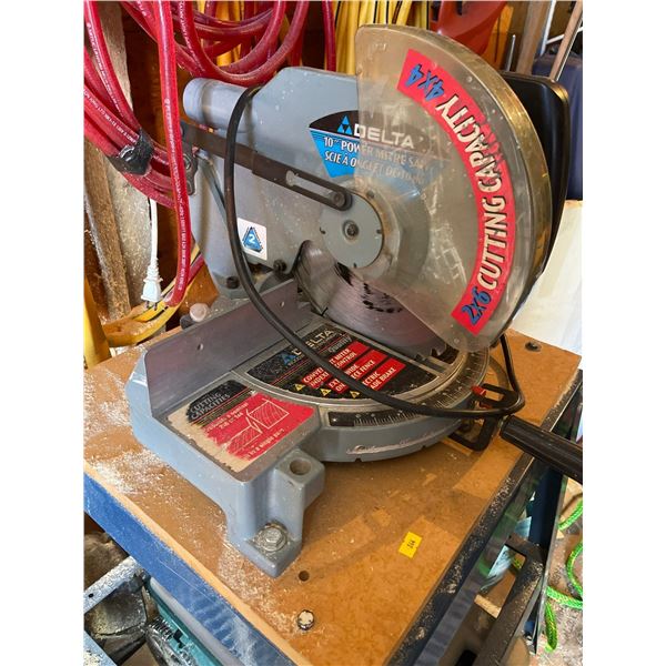 Delta Chop Saw on castors