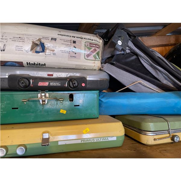 Camp Stove Collection includes Habitat 3 person Dome Tent