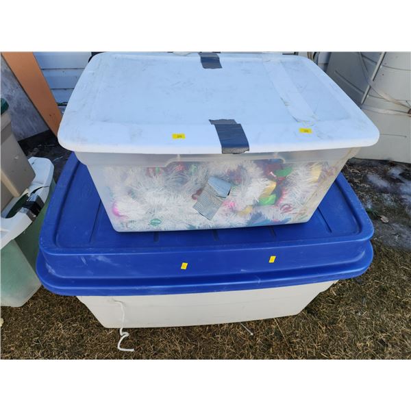 Inflatable Christmas Decor - Snowman Skiing and Penguins and Small Santa