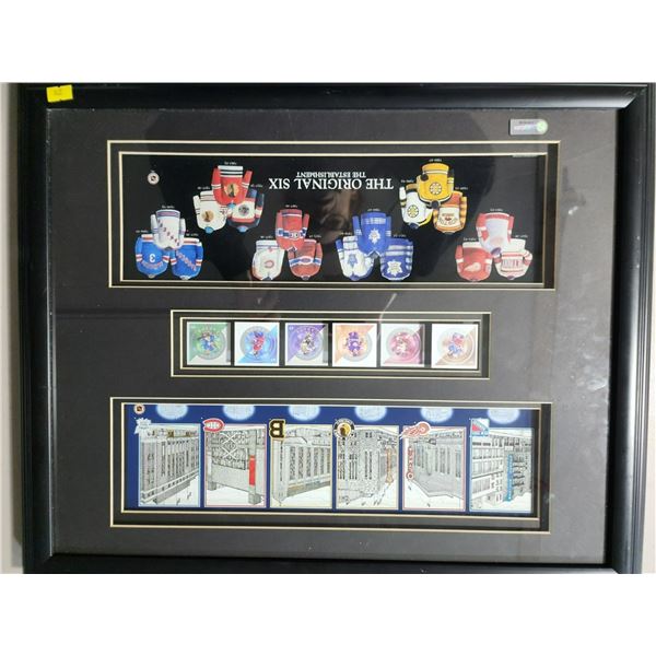 Original 6 Art Piece Canadian Postage Stamps 22 x 18