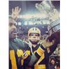 Image 6 : Game Worn Eskimos Jersey #12 Tom Wilkinson Signed by Gizmo Williams & Willie Pless 34 x 38