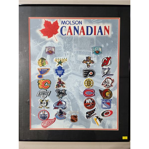 Molson Canadian NHL Patches Collection 21 x 24