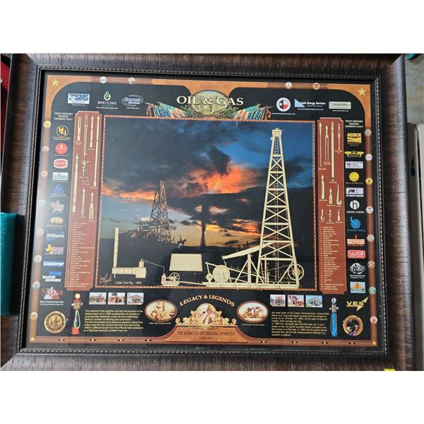 Oil & Gas Art Oil Company Art 34 x 28
