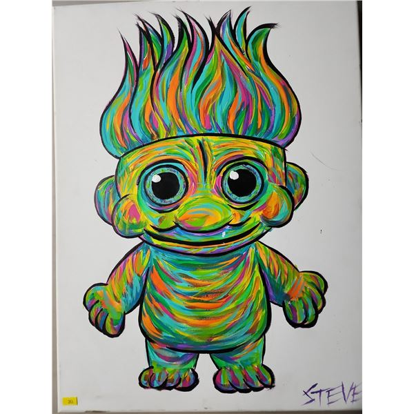 Steve Troll Painting Acrylic On Canvas 18 x 24