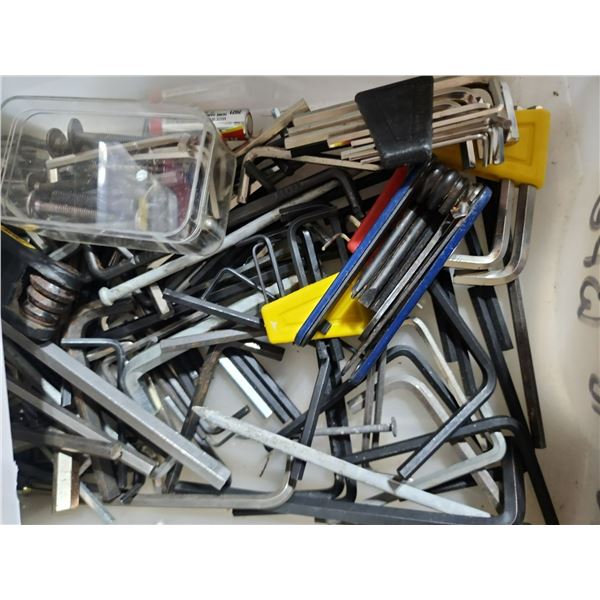 Garage Lot Drill Bits Wratcheting Driver & Bit Set Jigsaw Blades Allan Wrenches Zip Ties