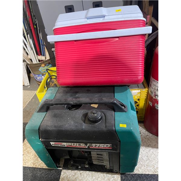 Coleman Portable Generator Power Mate PULSE1750 and Cooler