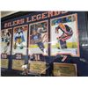 Image 2 : Oilers Legends 314 Gretzky Grant Fuhr Mark Messier Paul Coffee 36 x 24