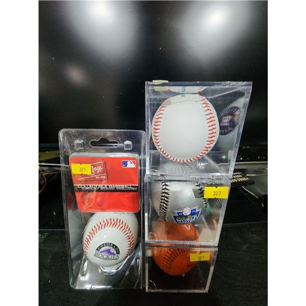 Souvenir Baseballs Colorado Rockies Houston Astros World Series Little League