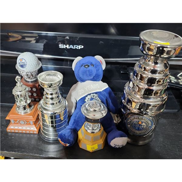 NHL Miniature Stanley Cup Trophies Collection