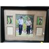 Image 1 : Tiger Woods & Jack Nicholas With Cards 22 x 18