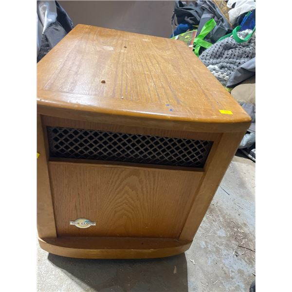 Sun Cloud Space Heater On Castors 24L x 16W  x 20H