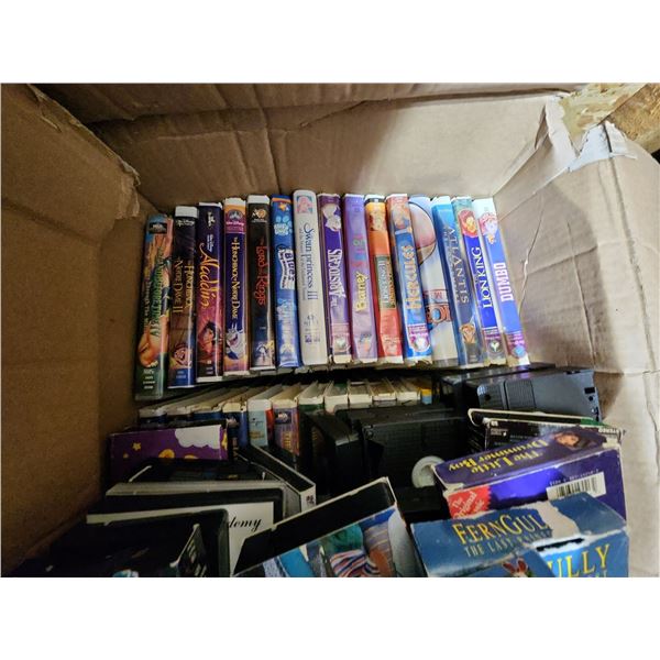 Vintage VHS Disney Dumbo Aladin Aristrocats Sleeping Beauty 101 Dalmations