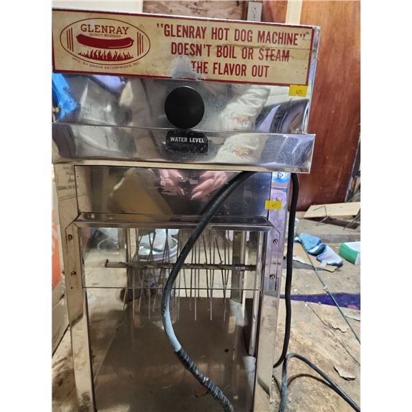 Glenray Commercial Hot Dog Machine Warming Tray