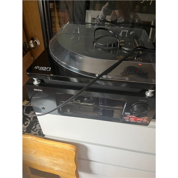 Denon Stereo Amplifier AVR-E200 & Ion Pure LP Turntable