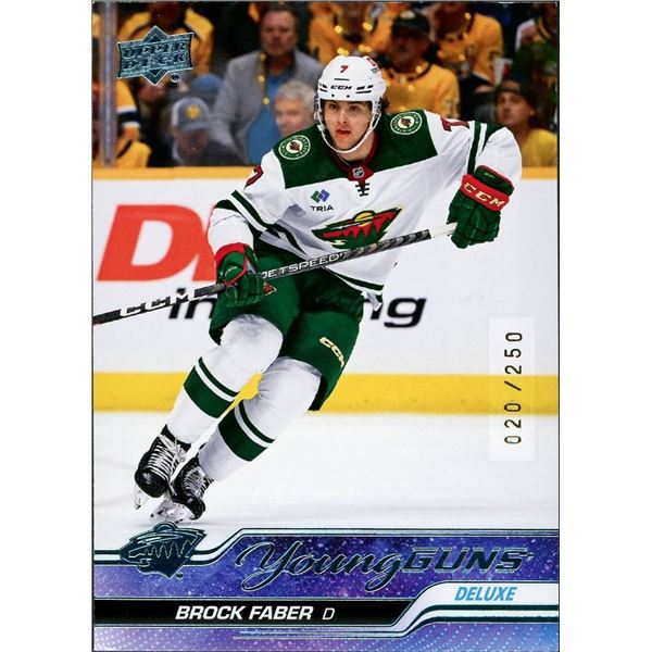 2023 Upper Deck Young Guns DELUXE Brock Faber #020/250