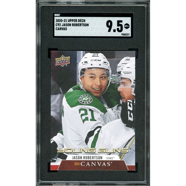 2020 Upper Deck Young Guns Canvas Jason Robertson - SGC 9.5