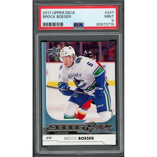 2017 Upper Deck Young Guns Brock Boeser - PSA 9
