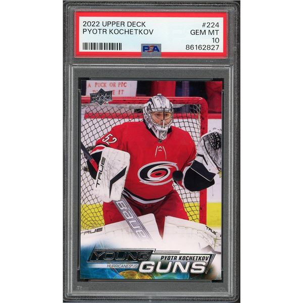 2022 Upper Deck Young Guns Pyotr Kochetkov - PSA 10