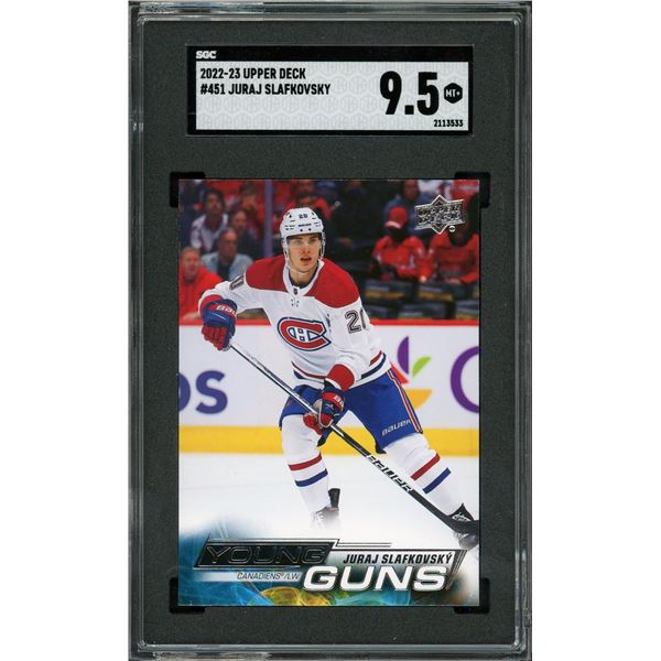 2022 Upper Deck Young Guns Juraj Slafkovsky - SGC 9.5