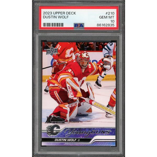2023 Upper Deck Young Guns Dustin Wolf - PSA 10