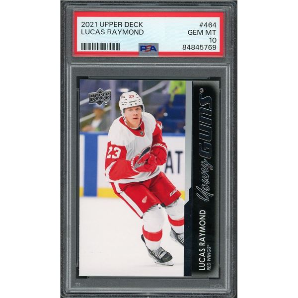 2021 Upper Deck Young Guns Lucas Raymond - PSA 10