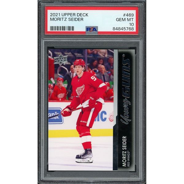 2021 Upper Deck Young Guns Moritz Seider - PSA 10