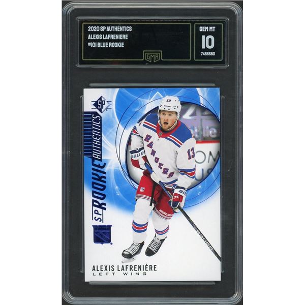 2020 SP Authentics Alexis Lafreniere rookie #101 - GMA 10