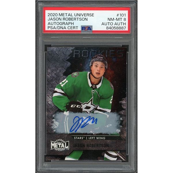 2020 Metal Universe Jason Robertson auto - PSA 8