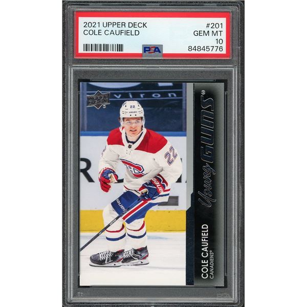 2021 Upper Deck Young Guns Cole Caufield - PSA 10