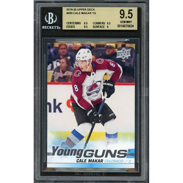 2019 Upper Deck Young Guns Cale Makar - BGS 9.5