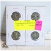 Image 1 : 4 JEFFERSON WARTIME NICKELS 2 1943, 2 1945