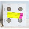 Image 1 : 1902,1910,1912,1919 92,5% CANADA SILVER DIMES