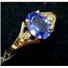 Image 1 : BZ1930-101M 10K TANZANITE/DIAMOND(0.03CT) RING